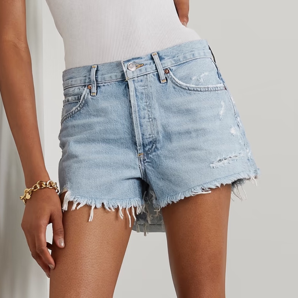 ✨ AGOLDE Parker Short Denim Shorts | Light Wash | size 27